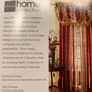 Jcpenney Accents Curtains Drapes New 10 Panels Striped Solid